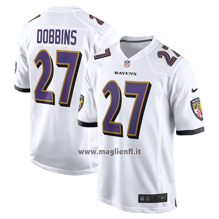 Maglia NFL Game Baltimore Ravens J.k. Dobbins Away Bianco